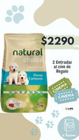 Promo Natural Choice perro cachorro todas las razas 15 kg + 2 entradas al cine